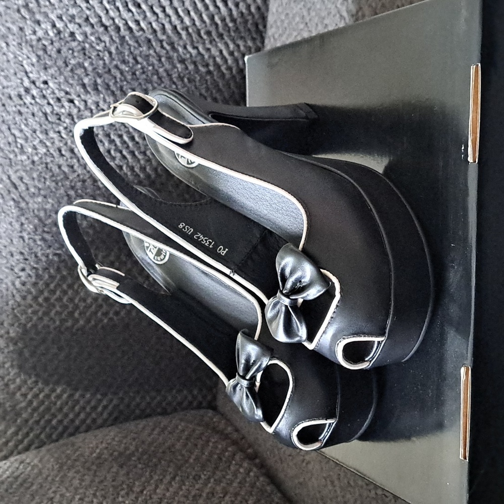 T.U.K. Peep Toe Heels